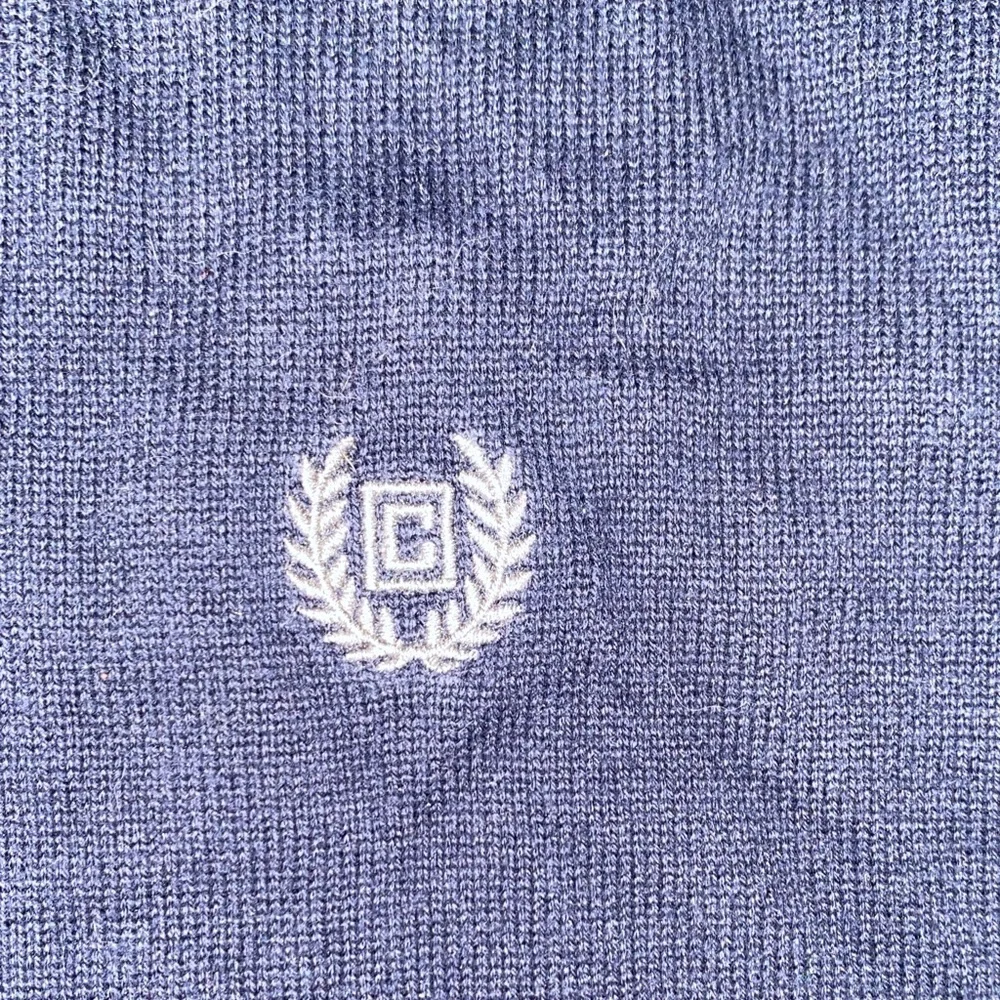 Chaps Men's V-Neck Navy Golf Cotton Sweater Vest